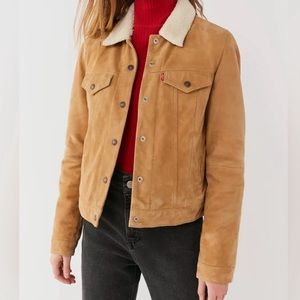 Levi’s Suede Sherpa Trucker Jacket